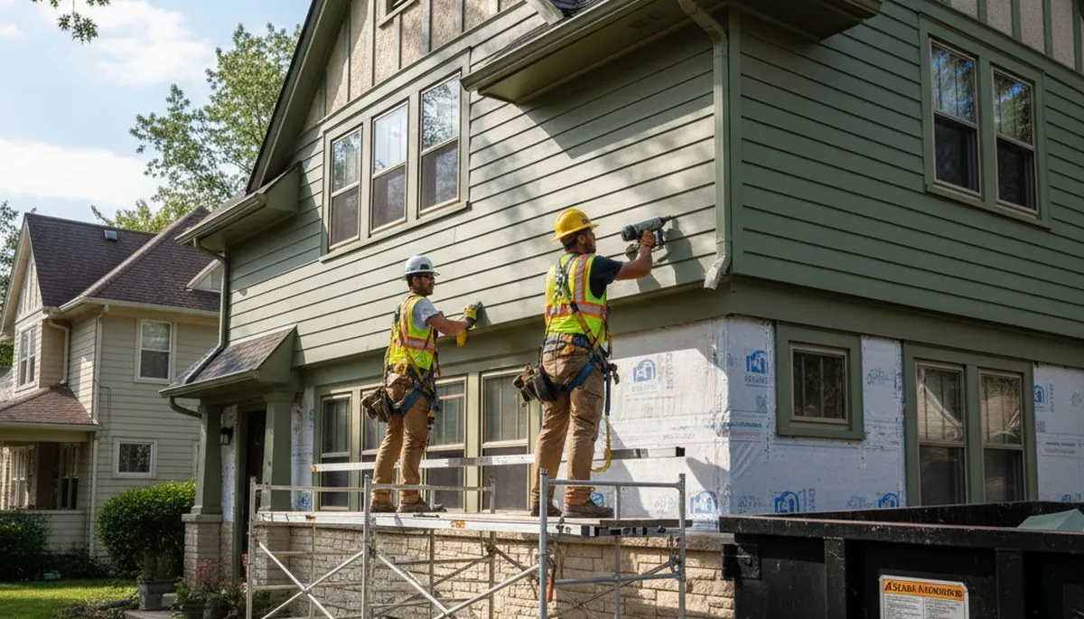Vinyl siding installation service in Cincinnati, OH for residential exterior home improvement