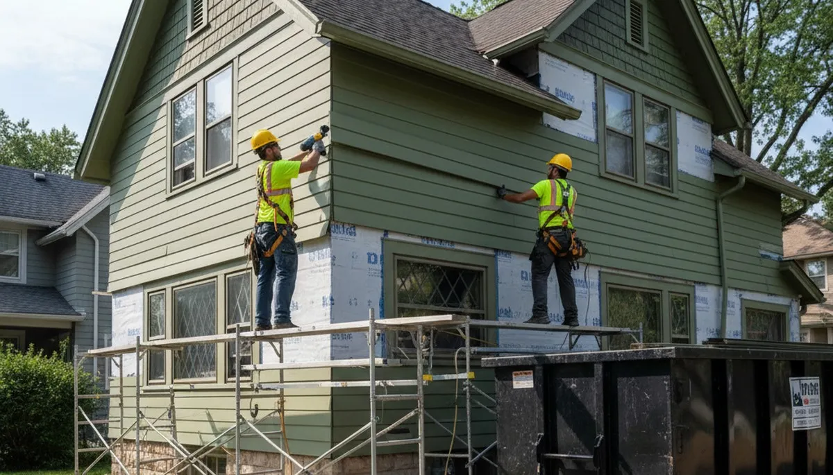 Vinyl siding installation service in Cincinnati, OH for residential exterior remodeling