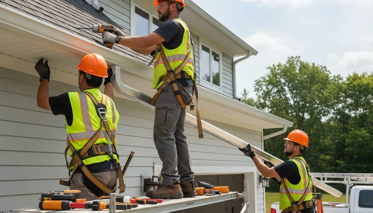 Cincinnati, OH gutter installation by FX Remodeling & Exteriors for home water protection